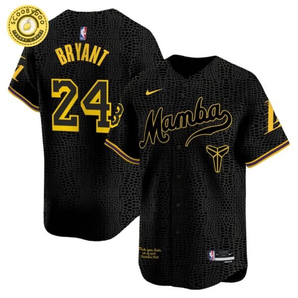 Men’s Los Angeles Lakers Kobe Bryant Mamba Vapor Baseball Jersey