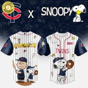 Minnesota Twins MLB “75th Anniversary of Peanuts” Snoopy Special Edition Jersey 2025