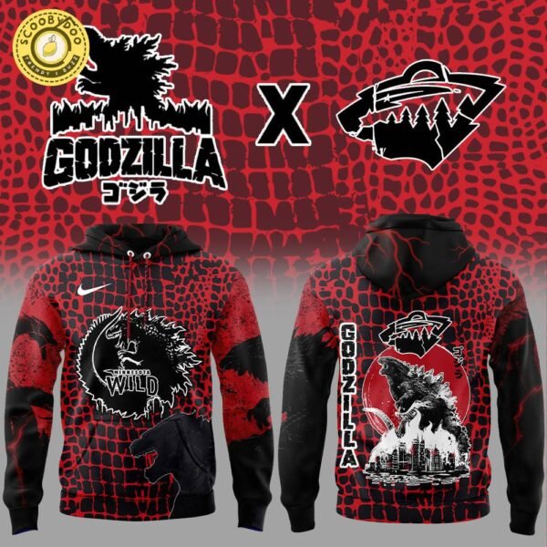 Minnesota Wild x Godzilla Trending Hoodie 2025