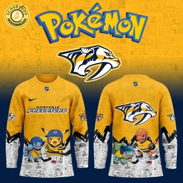 Nashville Predators x Pokémon Hockey Jersey