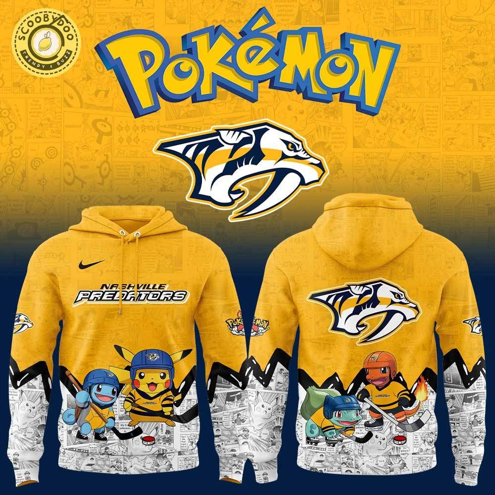 Nashville Predators x Pokémon Hoodie Nashville Predators x Pokémon Hoodie