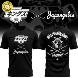 New Japangeles x Los Angeles Kings Black Tshirt 2025