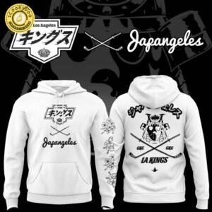 New Japangeles x Los Angeles Kings White Hoodie 2025