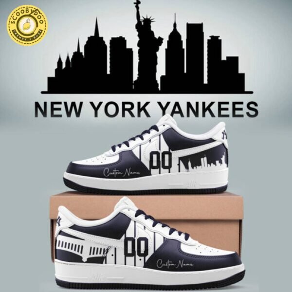 New York Yankees City Custom Name And Number 2025 Limited Edition AF1 Shoes