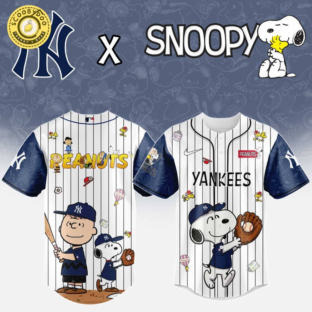 New York Yankees MLB “75th Anniversary of Peanuts” Snoopy Special Edition Jersey 2025 New York Yankees MLB “75th Anniversary of Peanuts” Snoopy Special Edition Jersey 2025