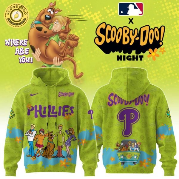 Philadelphia Phillies MLB x Scooby Doo Hoodie Editions Limited
