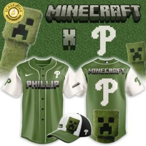 Philadelphia Phillies x MineCraft 2025 Baseball Jersey