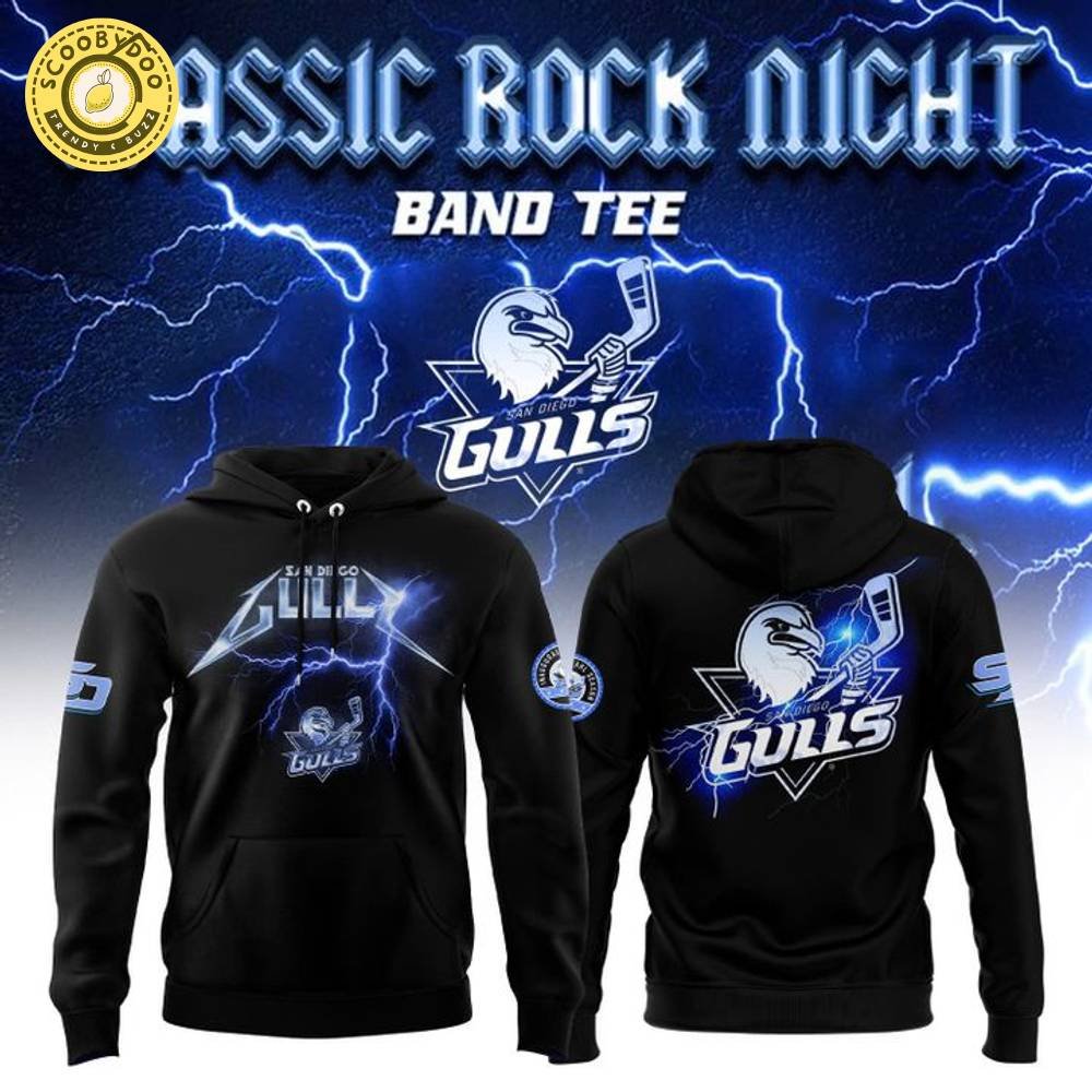 San Diego Gulls Classic Rock Night Hoodie 2025 San Diego Gulls Classic Rock Night Hoodie 2025