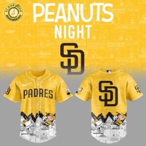 San Diego Padres 75th Anniversary of Peanuts Baseball Jersey
