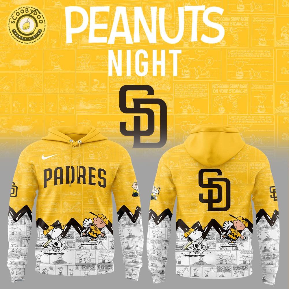 San Diego Padres 75th Anniversary of Peanuts Hoodie San Diego Padres 75th Anniversary of Peanuts Hoodie