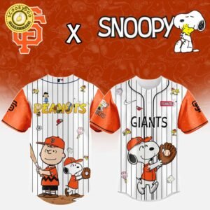 San Francisco Giants MLB “75th Anniversary of Peanuts” Snoopy Special Edition Jersey 2025