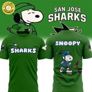 San Jose Sharks x Snoopy White Green 2025 Limited Edition