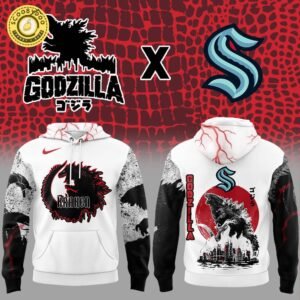 Seattle Kraken x Godzilla Hoodie 2025 Limited Edition