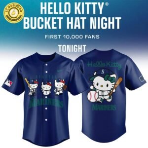 Seattle Mariners x Hello Kitty New Season Collection Baseball Jersey 2025