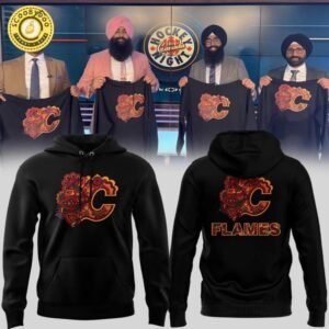 South Asian Celebration Flames Night Hoodie