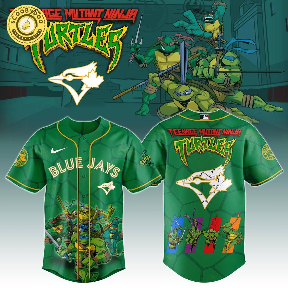 Toronto Blue Jays MLB x Ninja Turtles Baseball Jersey Editions Limited Toronto Blue Jays MLB x Ninja Turtles Baseball Jersey Editions Limited