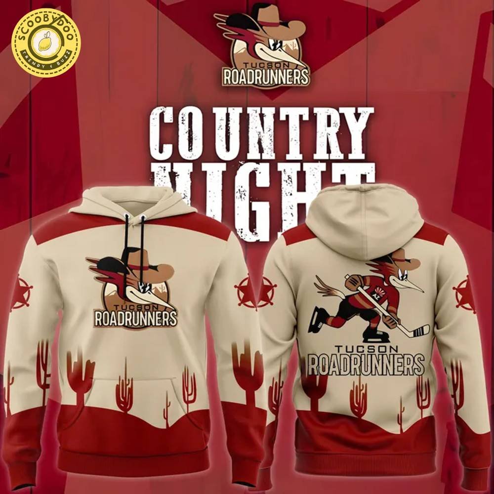 Tucson Roadrunners Country Night Limited Edition Hoodie 2025 Tucson Roadrunners Country Night Limited Edition Hoodie 2025