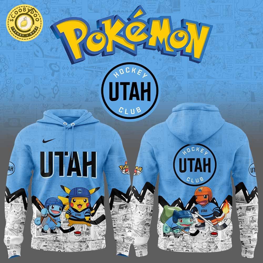 Utah Hockey x Pokémon New Hoodie Utah Hockey x Pokémon New Hoodie