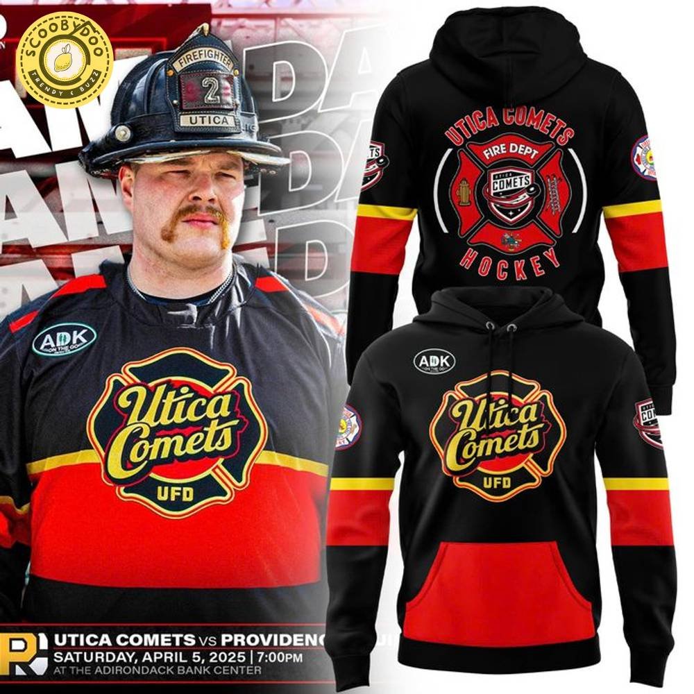 Utica Comets x Fire Department Hoodie 2025 Utica Comets x Fire Department Hoodie 2025
