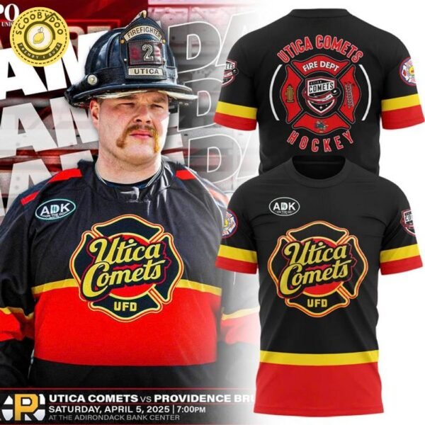 Utica Comets x Fire Department T-shirt 2025