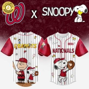 Washington Nationals MLB “75th Anniversary of Peanuts” Snoopy Special Edition Jersey 2025