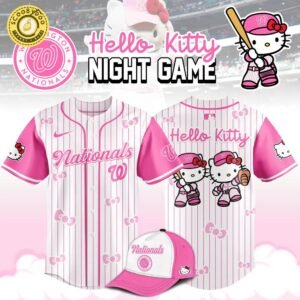 Washington Nationals MLB x Hello Kitty Night Game Limited Edition Baseball Jersey 2025