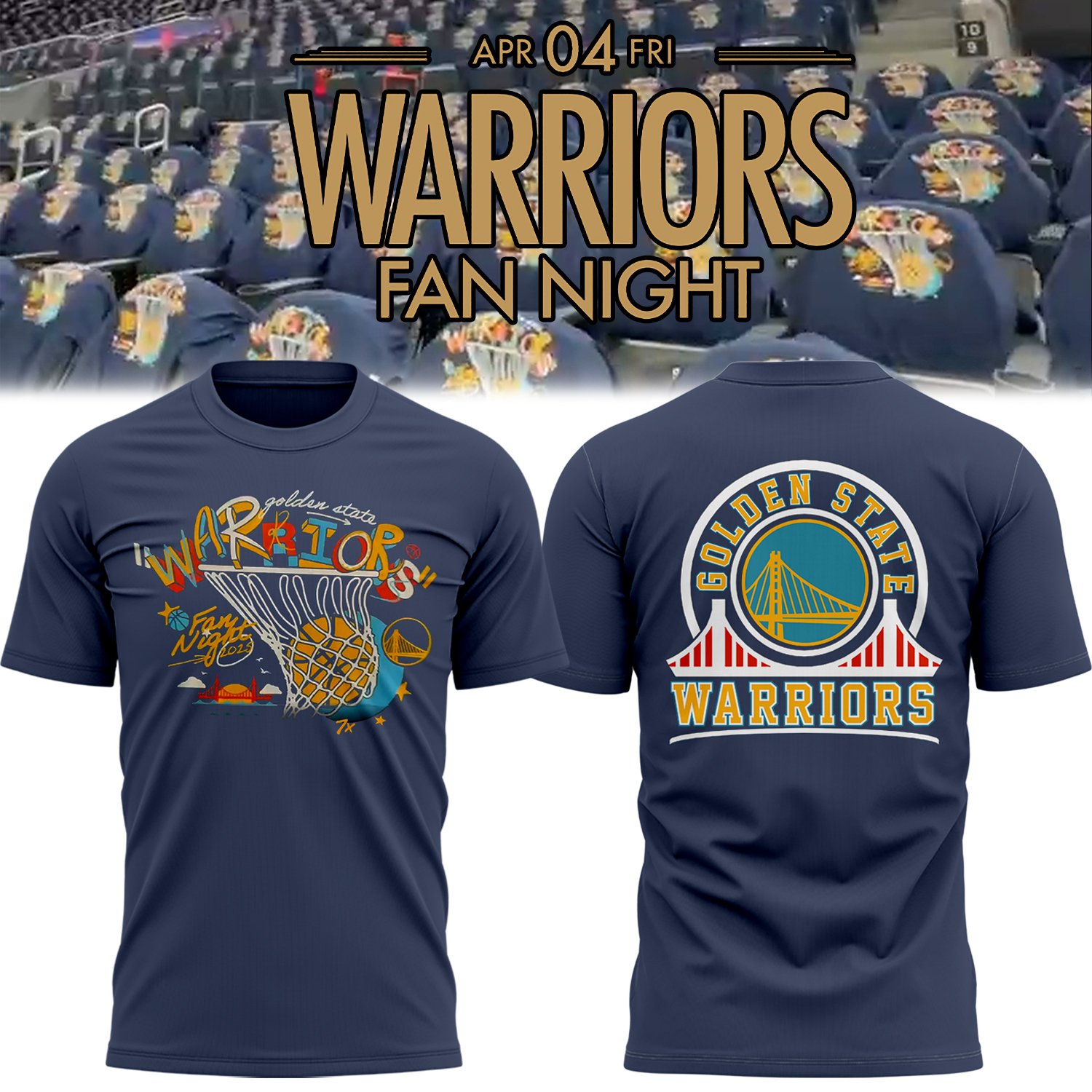 Golden State Warriors fans night Tshirt limited edition 2025 Golden State Warriors fans night Tshirt limited edition 2025