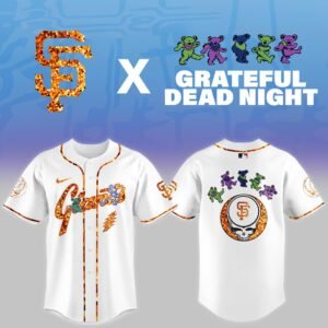 San Francisco Giants Grateful Dead Night Baseball Jersey