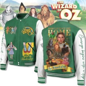 The Wizard of Oz Jacket – Dorothy, Ruby Slippers & Cast Tribute Bomber Coat