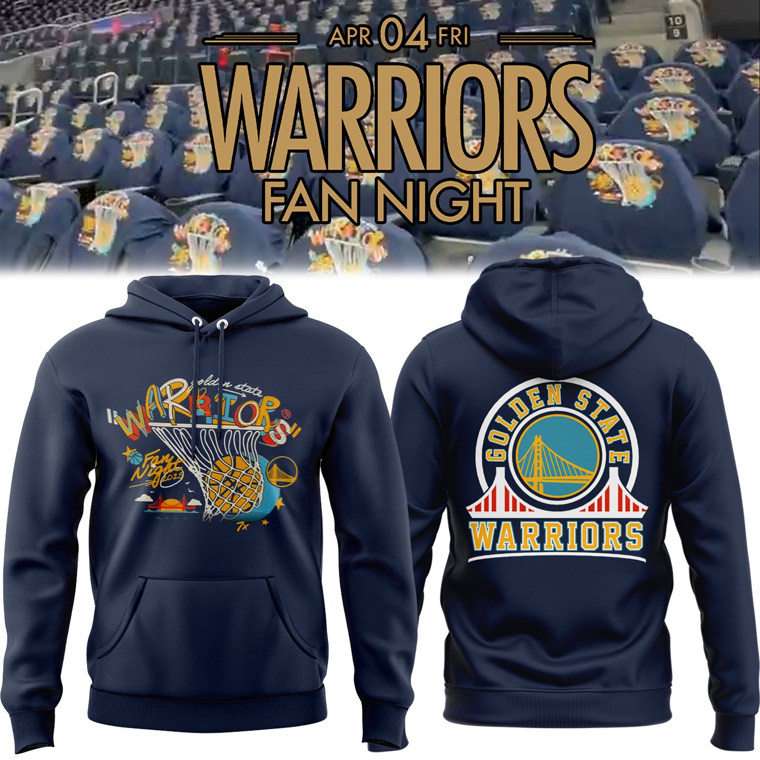 Golden State Warriors fans night Hoodie limited edition 2025 Golden State Warriors fans night Hoodie limited edition 2025