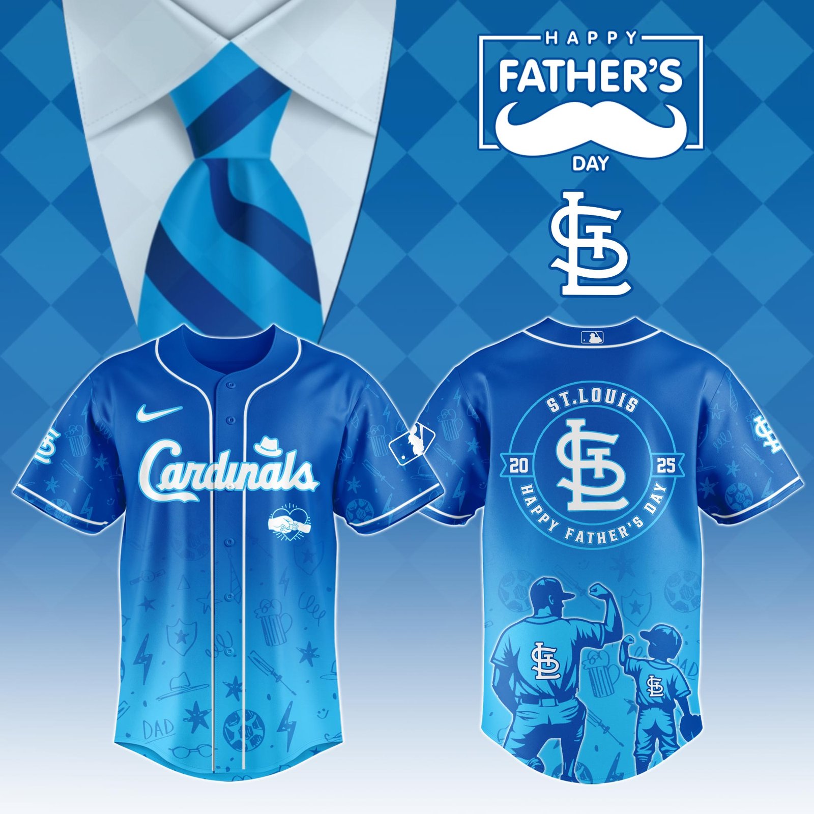 St. Louis Cardinals 2025 Father’s Day Jersey – Baseball Fan Edition St. Louis Cardinals 2025 Father’s Day Jersey – Baseball Fan Edition
