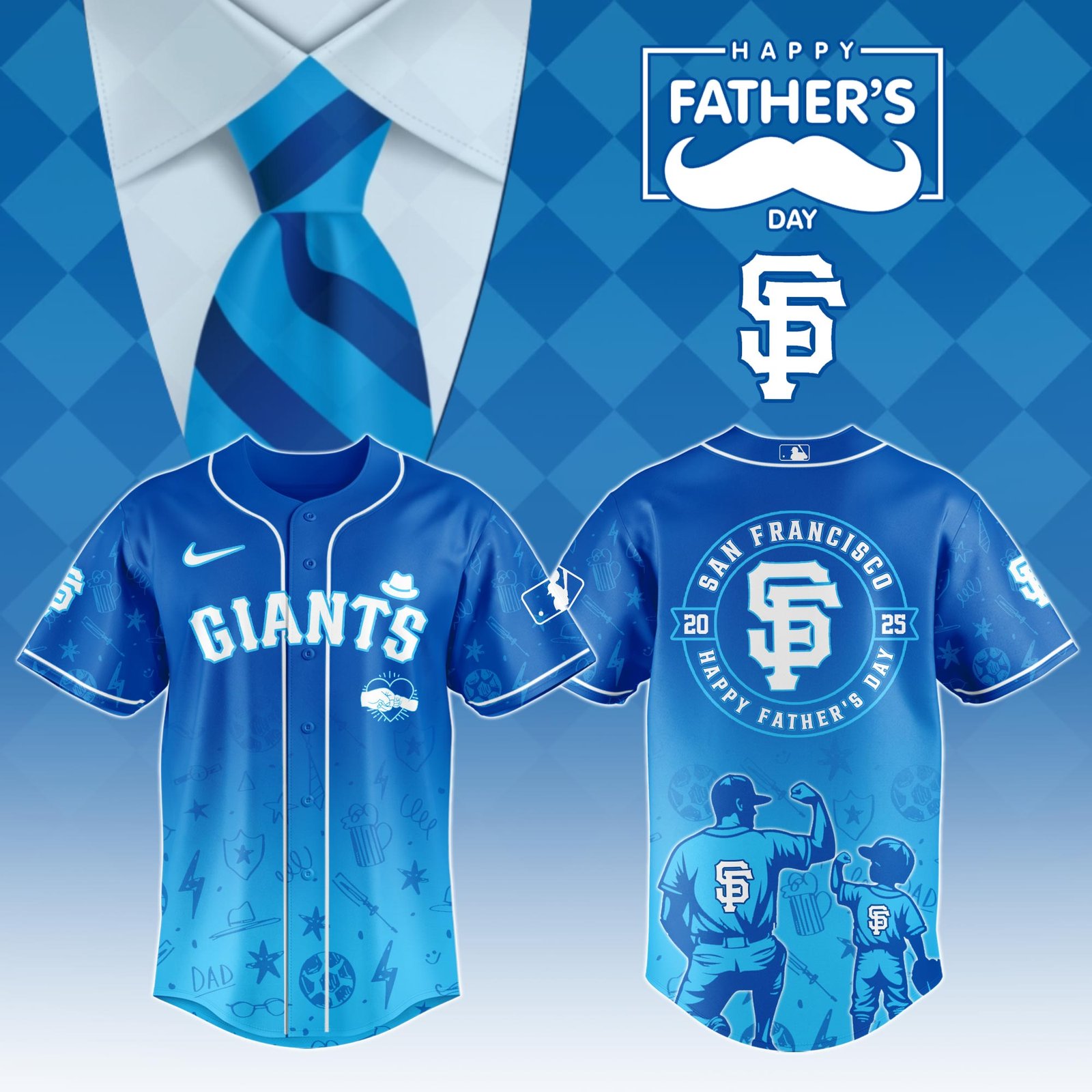 San Francisco Giants 2025 Father’s Day Jersey – Baseball Gift Jersey San Francisco Giants 2025 Father’s Day Jersey – Baseball Gift Jersey