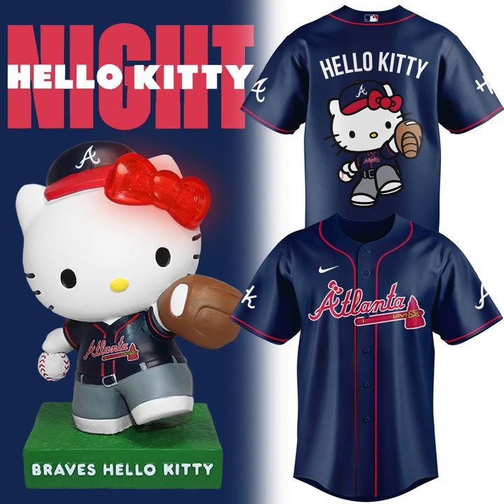 Braves Hello Kitty Baseball Jersey Limited Edition Braves Hello Kitty Baseball Jersey Limited Edition