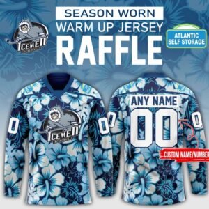 Jacksonville Icemen Season Worn Warm Up Hockey Jersey 2025