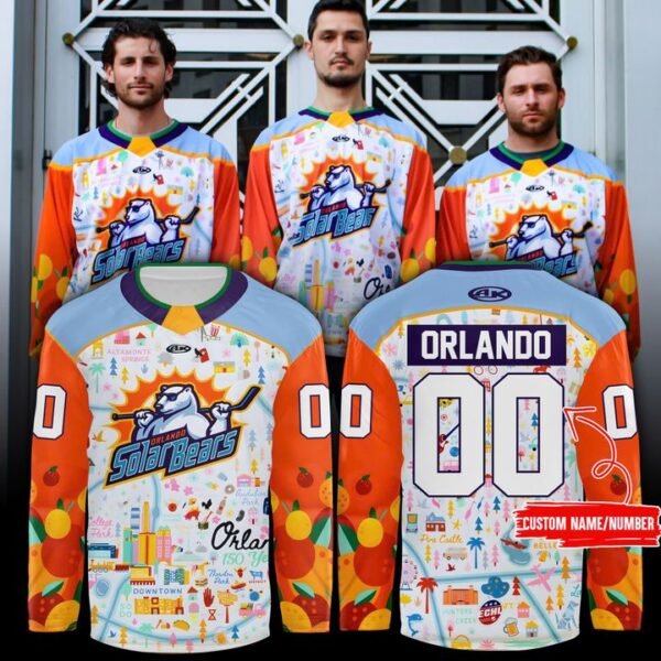 Orlando Solar Bears 150 Years of Limited Edition Hockey jersey 2025 Custom