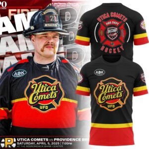 Utica Comets x Fire Department T-shirt 2025