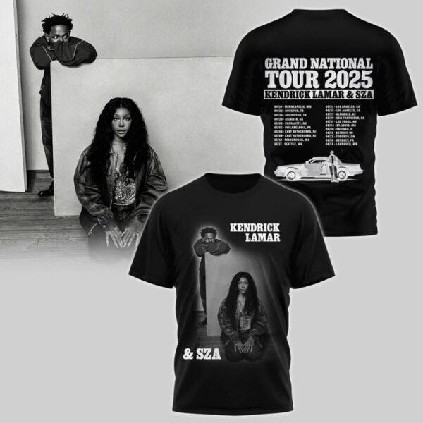 Kendrick Lamar xSZA Grand National Tour 2025 Tshirt