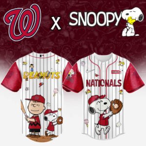 Washington Nationals MLB “75th Anniversary of Peanuts” Snoopy Special Edition Jersey 2025