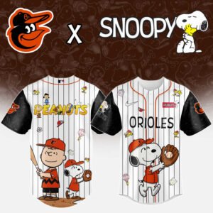 Baltimore Orioles MLB “75th Anniversary of Peanuts” Snoopy Special Edition Jersey 2025