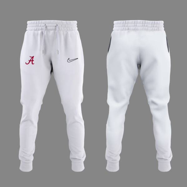 Alabama Softball White Hoodie 2025