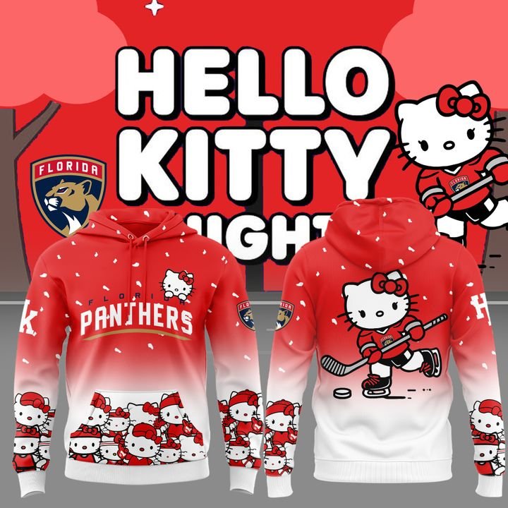 Florida Panthers x Hello Kitty Red Hoodie 2025 Limited Edition Florida Panthers x Hello Kitty Red Hoodie 2025 Limited Edition