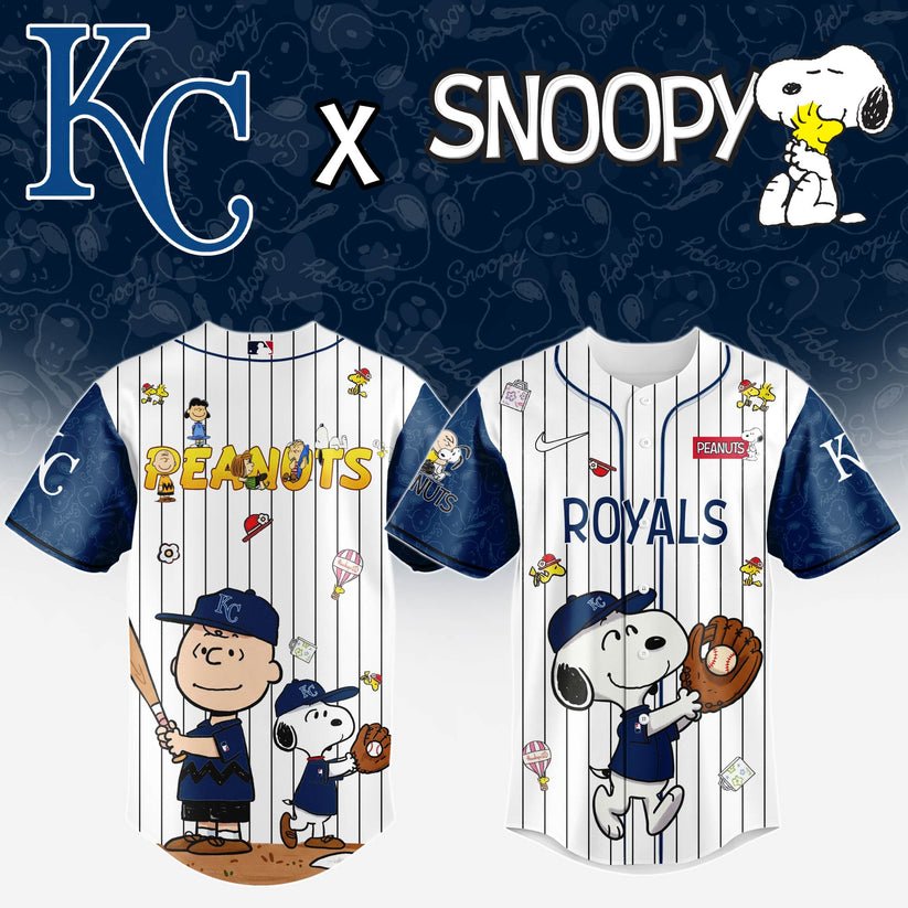 Kansas City Royals MLB “75th Anniversary of Peanuts” Snoopy Special Edition Jersey 2025 Kansas City Royals MLB “75th Anniversary of Peanuts” Snoopy Special Edition Jersey 2025