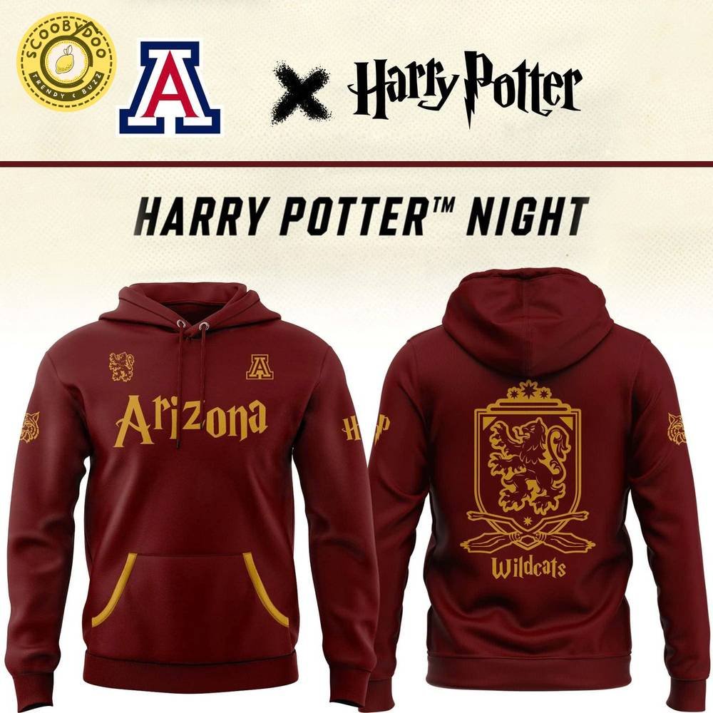 2025 Harry Potter Arizona Wildcats Hoodie 2025 Harry Potter Arizona Wildcats Hoodie