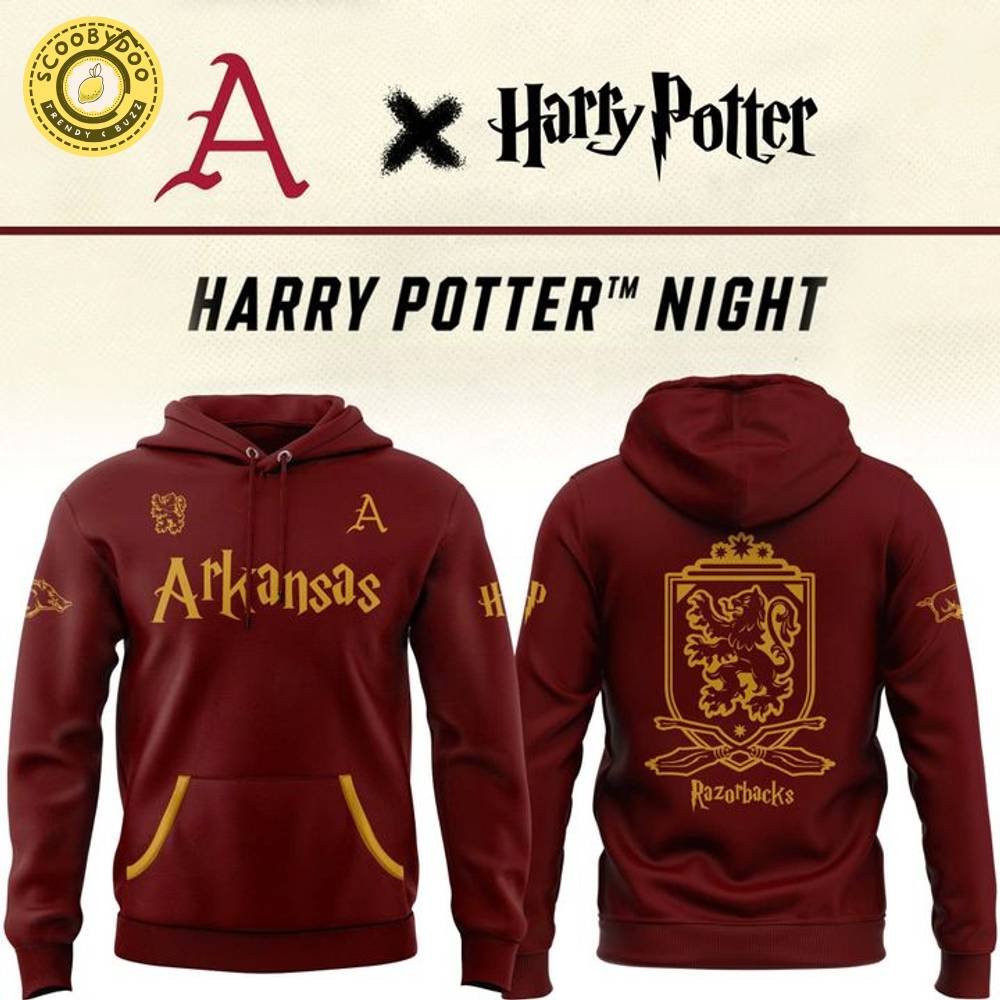 2025 Harry Potter Arkansas Razorbacks Hoodie 2025 Harry Potter Arkansas Razorbacks Hoodie