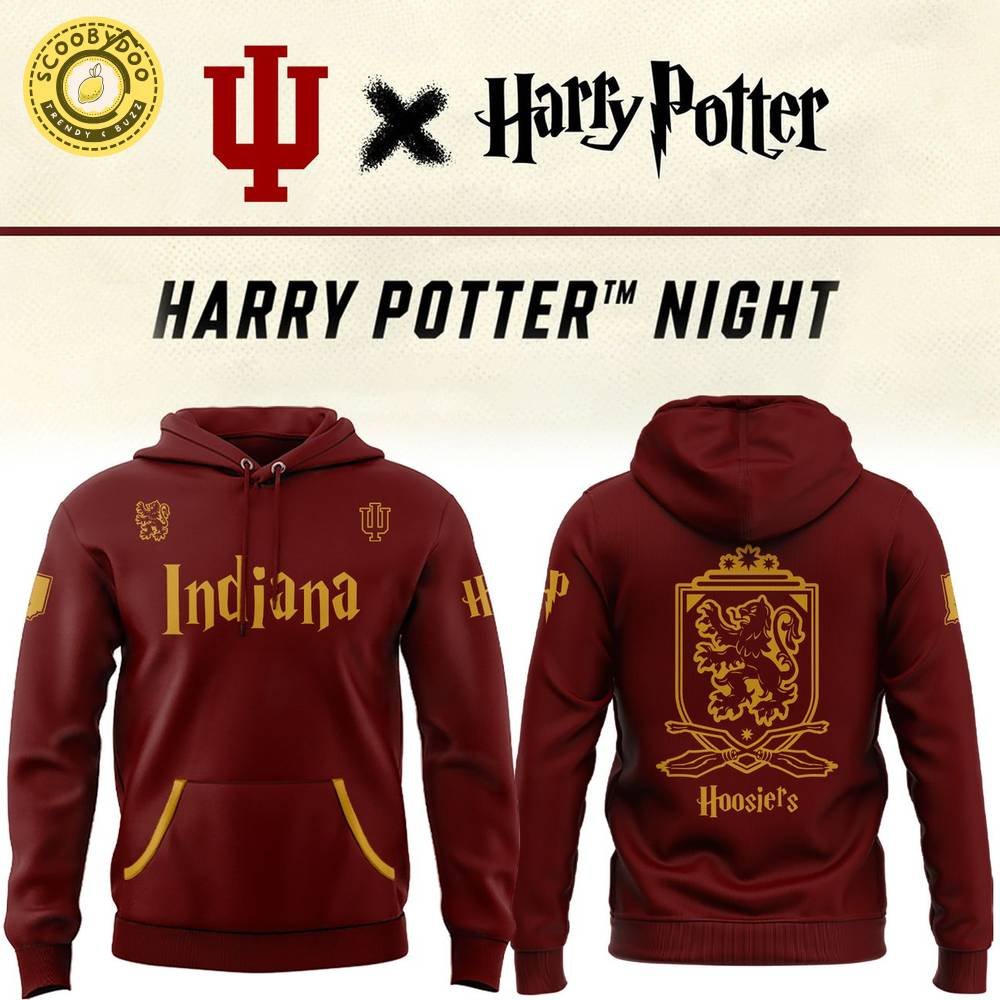 2025 Harry Potter Indiana Hoosiers Hoodie 2025 Harry Potter Indiana Hoosiers Hoodie