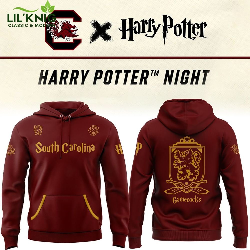 2025 Harry Potter South Carolina Gamecocks Hoodie 2025 Harry Potter South Carolina Gamecocks Hoodie