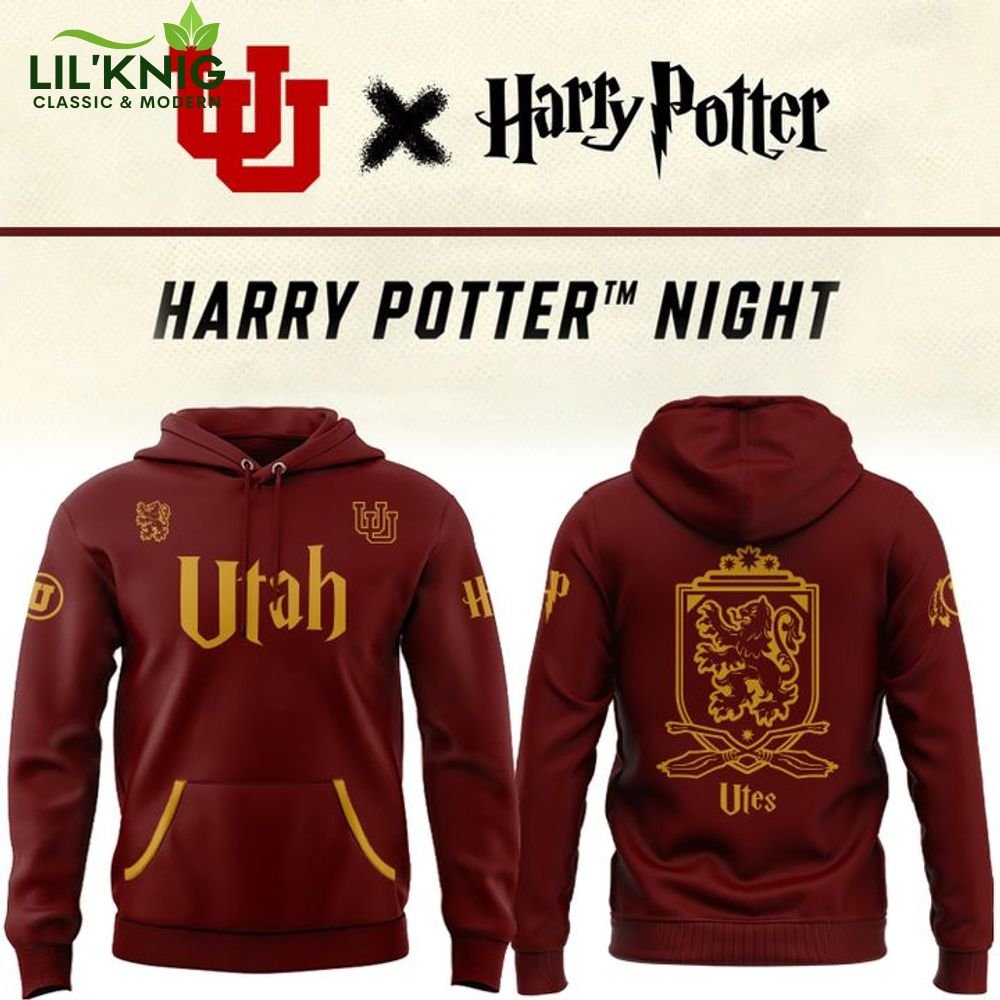 2025 Harry Potter Utah Utes Hoodie 2025 Harry Potter Utah Utes Hoodie