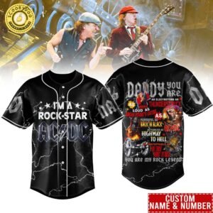 AC/DC I Am A Rock Star Baseball Jersey – Vintage Rock Band Shirt
