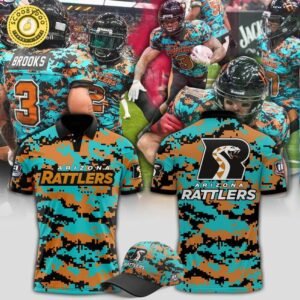 Arizona Rattlers Military Nights Polo Shirt 2025 – Indoor Football Tribute Apparel