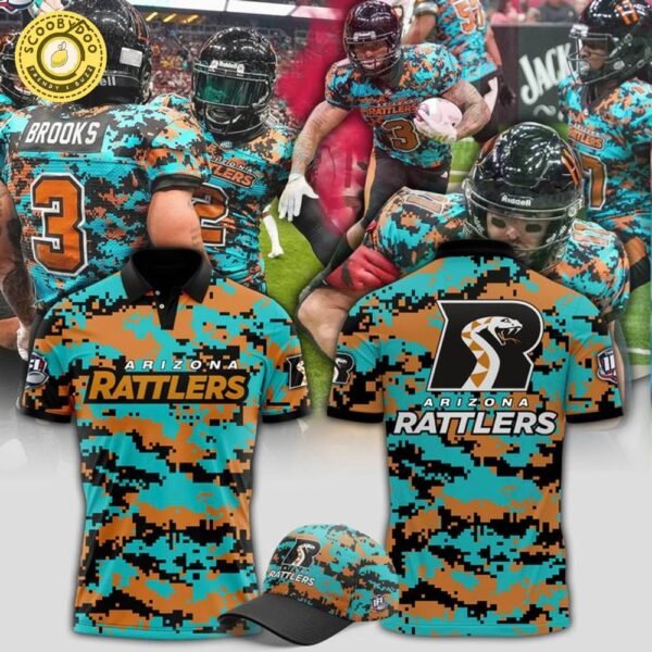 Arizona Rattlers Military Nights Polo Shirt 2025 – Indoor Football Tribute Apparel